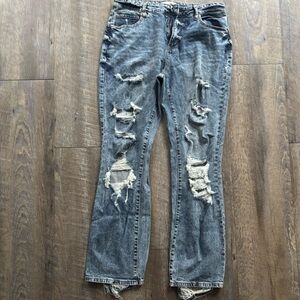 Distressed Blue Women's Jeans